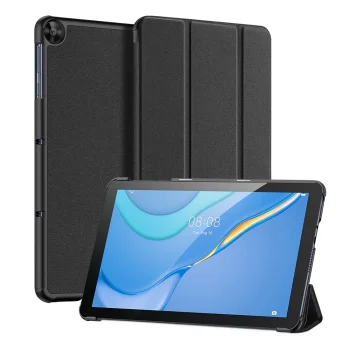 Huawei MatePad T 10s (AGS3-L09, AGS3-W09) DUX DUCIS Tri-fold Stand PU Leather Tablet Cover Case, Black | Planšetes...