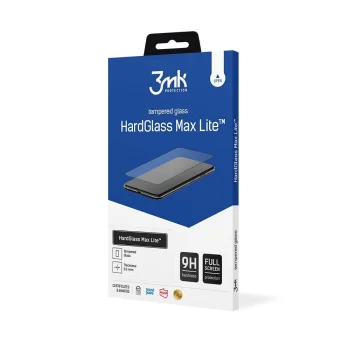 Apple iPhone 14 Pro Max Aizsargstikls uz Visu Ekrānu | 3MK Hard Glass Max Lite Tempered Fullscreen Protector