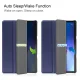 Lenovo Tab M10 (3rd Gen) (TB-328FU) Trifold Stand PU Leather Hard Protective Cover Case, Dark Blue | Planšetes...