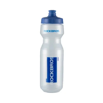 Velosipēda pudele Rockbros, 750 ml, caurspīdīga ar zilu iemuti