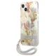 Guess Flower Strap vāciņš iPhone 13 mini, violets