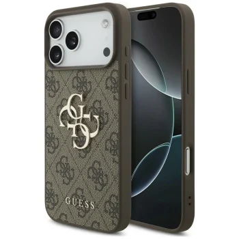 Guess 4G Big Logo vāciņš priekš iPhone 17 Pro / 18 Pro, brūns