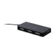 Maxlife USB centrmezgls ar 4 portiem un 1,5m kabeli, melns