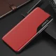 Hurtel Eco Leather View Case atverams vāciņš Poco M4 Pro 5G, sarkans