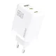 Dudao A29C 65W GaN tīkla lādētājs un USB-C kabelis, balts