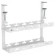 Maclean MC-104 W Zemgalda kabeļu organizators, 2 līmeņi, balts