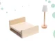 Bērnu Spēļu Koka Leļļu Māja ar Mēbelēm un LED Gaismu LULILO, 78cm | Play Dollhouse with Furniture