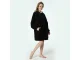 Silts hūdijs, džemperis-sega ar kapuci un kabatu, Melns | Oversized Warm Hoodie Sweatshirt Blanket for Men and Women