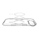 Vāciņš Spigen Liquid Crystal Mag, iPhone 17 Air, MagSafe, caurspīdīgs / balts