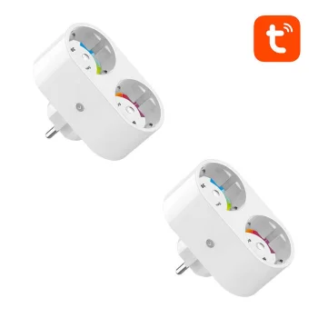 Viedā rozete Gosund SP211 Dual Smart Plug WiFi 3500W Tuya, 2 gab.