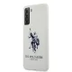 Samsung Galaxy S21 (SM-G991) US Polo Silicone Logo Case Cover (USHCS21SSLHRWH), White | Telefona Maciņš Vāks Apvalks...