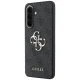 Guess Leather 4G Metal Logo vāciņš priekš Samsung Galaxy A57 5G, melns