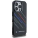 BMW Motosport IML Random Stripes vāciņš iPhone 16 Pro Max telefonam, melns