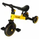 Bērnu trīsritenis ar pedāļiem, balansa velosipēds TRIKE FIX MINI 3in1, Dzeltens | Kids Running Bike Tricycle with...
