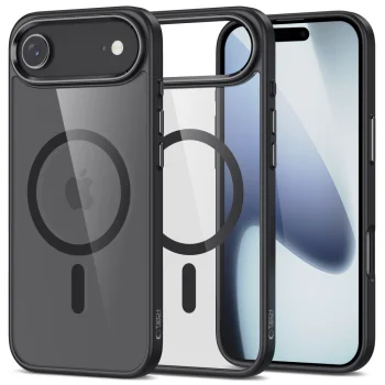 Vāciņš Tech-Protect MagSafe priekš iPhone 17 Air, Clear Black