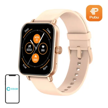 Viedpulkstenis Colmi P81 1.9" ar Bluetooth zvaniem, zelta