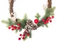 Ziemassvētku vainags durvīm un sienai, 30x25 cm