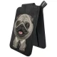 Nimmy New Big-Eye Cute Pets 2.0 Dog magnētiskais maciņš ar statīvu, melns
