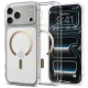 Spigen iPhone 17 Pro vāciņš Ultra Hybrid Mag MagSafe, caurspīdīgs/zelts