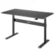 Ergo Office ER-453 Ergonomiskais galds, melns, 140x68cm