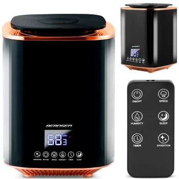 Berdsen BD-502 350201 ultraskaņas gaisa mitrinātājs, 2.6L, melns