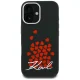 Karl Lagerfeld Silicone Heart Sign Logo MagSafe vāciņš iPhone 16, melns