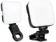 Mini RGB LED lampa foto un video, 3000K-6500K, 5.5W, ar klipsi un 1/4\" vītni, melna