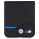 BMW Samsung Galaxy Z Flip 5 vāciņš Leather Carbon, melns