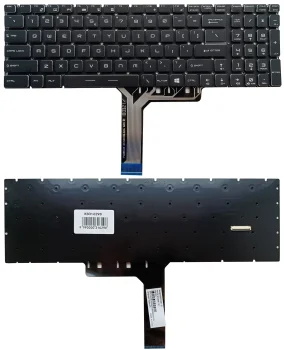 MSI klaviatūra GE63, GE73, GS63, GS73, RGB, US, melna