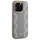 DKNY iPhone 14 Pro vāciņš Leather Checkered Mono Pattern MagSafe, bēšs
