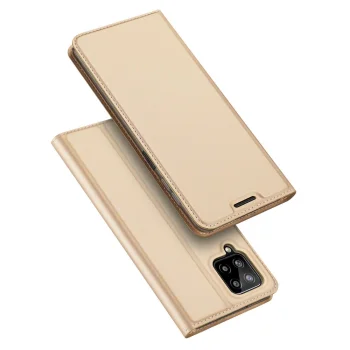 Dux Ducis Skin Pro grāmatiņas tipa vāciņš Samsung Galaxy A22 4G, zelta
