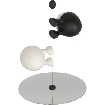 Sāls un piparu trauciņu komplekts Alessi Lilliput ASG02 BW, melns / balts