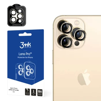 3Mk Lens Protection Pro kameras aizsargstikls iPhone 13 Pro Max / 13 Pro, Zelts