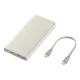 Ārējais akumulators Samsung EB-P3401XUEGWW 10000 mAh 25W 2x USB-C - bēšs