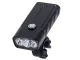 Velosipēda priekšējais lukturis / lukturītis ar Powerbank, 3x LED CREE XM-L T6, Melns