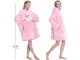 Silts hūdijs, džemperis-sega ar kapuci un kabatu, Rozā | Oversized Warm Hoodie Sweatshirt Blanket