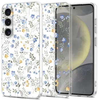 Tech-Protect FlexAir vāciņš Samsung Galaxy S25 Daisies with Leaves