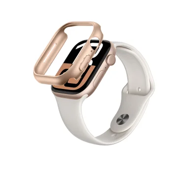 Aizsargvāciņš AmazingThing Minimal priekš Apple Watch 46mm, rozā zelta