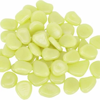 Fluorescējoši akmeņi spīdoši tumsā, dzelteni, 100 gab.