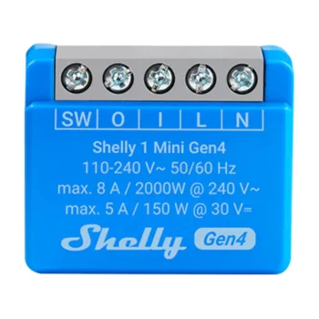 Shelly 1 Mini Gen4 Viedais Kontrolieris Zigbee / Matter