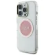 Guess IML Metal Colored Circle Classic Logo MagSafe vāciņš priekš iPhone 16 Pro Max, rozā