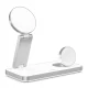 Tech-Protect QI15W-A47 MagSafe trīs vienā bezvadu lādētājs, balts