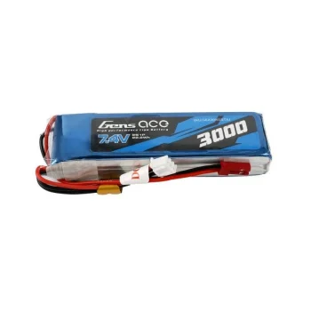 Gens Ace 3000mAh 7.4V 1C 2S1P LiPo akumulators