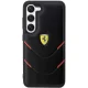 Ferrari Hot Stamp Lines vāciņš Samsung Galaxy S23 Melns