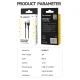 Wozinsky WNBAC1 USB-A uz USB-C kabelis 2.4A 1 m melns