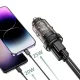 Auto lādētājs Tech-Protect CC45W USB-C PD 45W un USB-A QC 3.0, melns