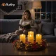 LED sveces un ieliktņi Ruhhy 12.5 x 5 cm, 4 gab., bēšas