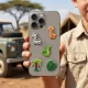3D uzlīmes Jungle TFO, 5 gab.