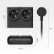 Orico PDC25 25W pagarinātājs 6in1 2x AC + 2x USB-A + 2x USB-C, 1.6m, melns