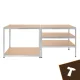 Noliktavas plaukts Bigstren 180x100x60 cm, 1000 kg, 5 stiprināti plaukti, sudraba